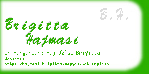 brigitta hajmasi business card